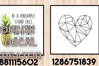create any roblox decal for you