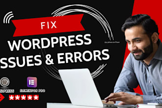 fix wordpress issues, bugs, critical errors and elementor errors