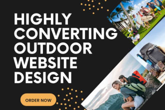 design vacation rental fishing hunting outdoor vacation hiking website