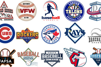 create baseball, basketball, tournament, football, league and sports logo