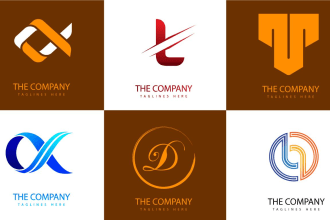 design creative wordmark lettermark typographic font or text logo