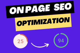 onpage website SEO optimization for wordpress, shopify, wix, squarespace