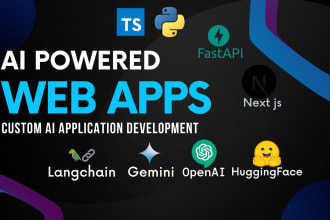 develop ai application with openai , langchain, gemini, nextjs, fastapi