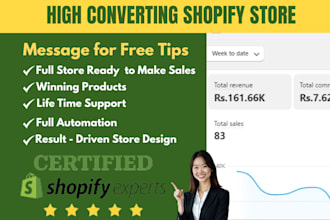 build your shopify or dropshipping ecommerce store