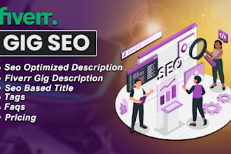 create fiverr gig with SEO keyword research and optimized description