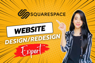 design or redesign an excellent squarespace website