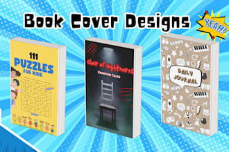design amazon KDP book cover and low content books