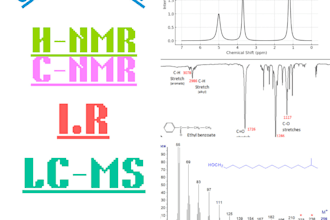 elucidate structure of nmr ir lcms regarding chemistry