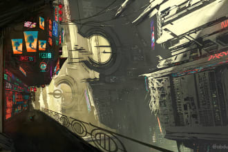 do majestic landscape digital art and illustration