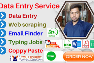 do truthful data entry, web research, copy paste, excel