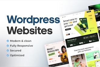 be your wordpress developer to build your business website