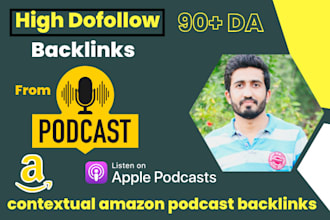 create high authority backlinks from amazon and apple podcast