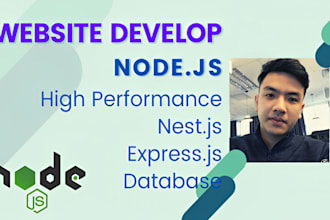 fix bugs or develop website using node js express js