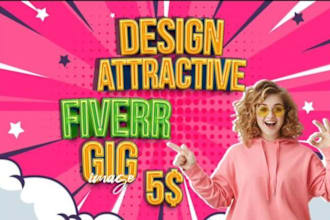 design fiverr gig thumbnail, gig image, gig picture,cover image