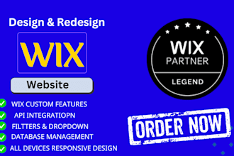 design wix website redesign wix customization with wix code