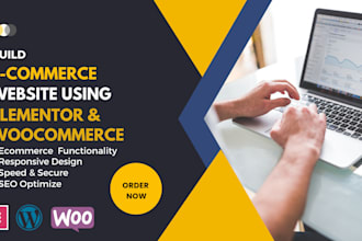 build ecommerce website using elementor and woocommerce online store