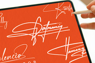 design handwritten custom digital signature logo