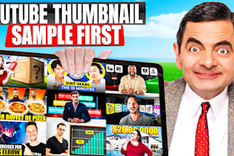 design catchy and unique youtube thumbnail fast delivery