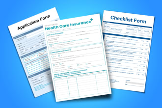 design, convert interactive editable fillable online PDF, excel form and invoice