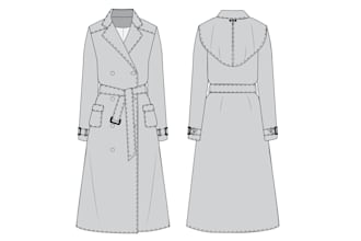 draw fashion flat sketches, technical drawings or illustrations