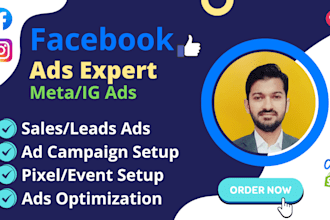 manage facebook, meta and ig ads, fb, meta ads campaign setup