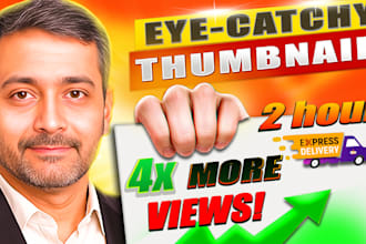 quick youtube thumbnail creation  professional designs in 2 hours