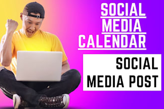 create a social media calendar and content for you
