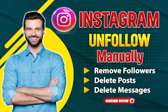 delete your instagram posts, unfollow instagram, ghosts followers manually