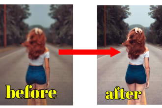 make blurry pictures clear and beautiful