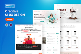 create figma website UI UX design or web UI and landing page