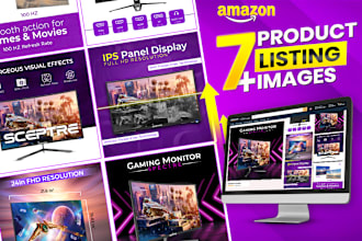 design premium amazon listing images, product infographics