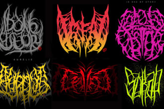 do a logo for your death metal or black metal band