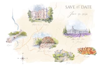 draw custom map for your wedding