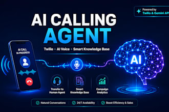 build ai calling agent, ai receptionist with twilio and rag knowledge base