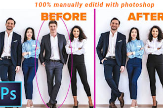 add or remove person , object and any photoshop editing