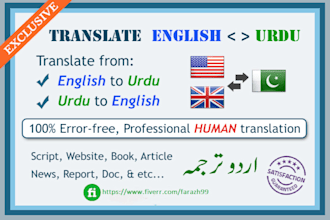 professional translation all languages english urdu and more
