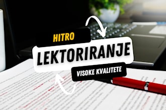 proofread and edit your document in slovene in 24 hours