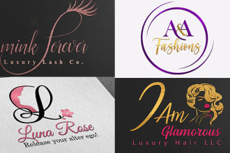 design unique modern 3d business luxury or signature fashion logo