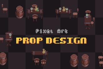 do pixel art prop object design