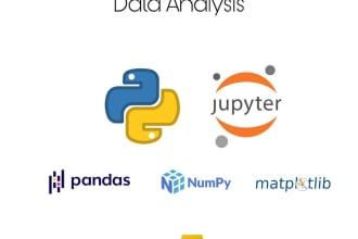 do data analysis with python, jupyter, numpy, pandas, seaborn