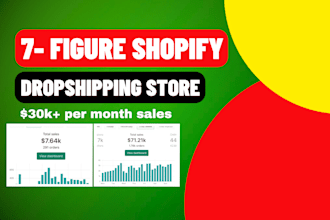 build an automated shopify dropshipping store or shopify website