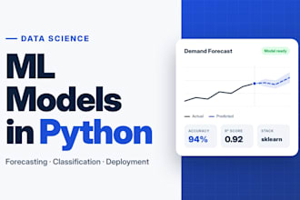 be your data scientist for machine learning and predictive models