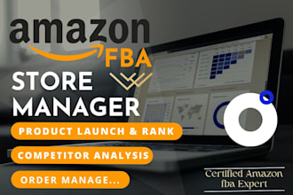 be your expert amazon fba virtual assistant, amazon store manager