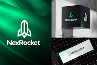 do saas or modern minimalist business startup logo design