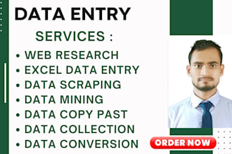 data entry  lead generation web research ecommerce data entry