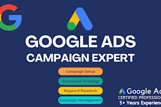 setup google ads campaign as a certified adwords ppc expert