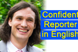 record a confident british english news reporter voiceover