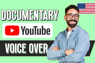 provide an american deep male documentary channel voice over