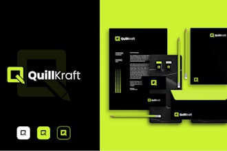 design trendy brand style guidelines with company logo