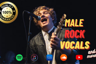 be your male rock vocalist and songwriter for your song